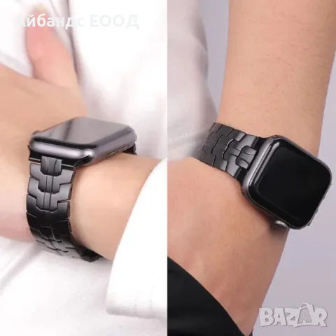Верижка от неръждаема стомана за Apple Watch ULTRA/SE/11/10/9/8/7/6, снимка 10 - Каишки за часовници - 49411898