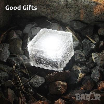 Водоустойчива Соларна LED лампа Ледено кубче , Ice Cube, снимка 4 - Соларни лампи - 40677750