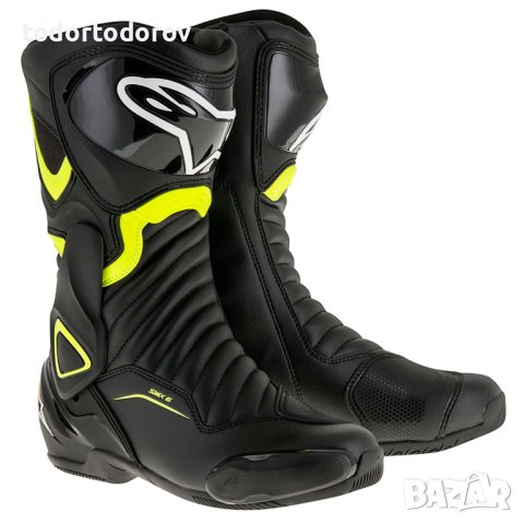 Топ Цена Мото Ботуши за мотор ALPINESTARS SMX-6 V2 BLACK/FLUO, снимка 1 - Аксесоари и консумативи - 43660213