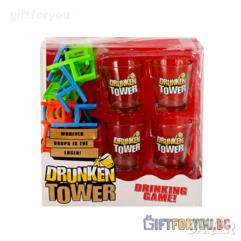 Настолна игра с шотове "Drunken Tower", снимка 2 - Подаръци за мъже - 38948689