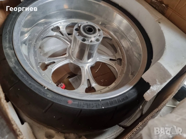 Custom CNC Алуминиева Джанта 18" за Мотор Широка Гума (240), снимка 3 - Гуми и джанти - 53486171