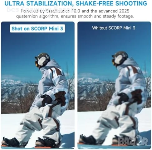 Нов гимбъл FeiyuTech SCORP Mini 3 AI Gimbal 4 в 1 стабилизатор 2 кг, снимка 8 - Чанти, стативи, аксесоари - 51108314