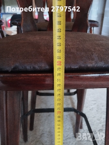 Дървени бар столове C24, снимка 5 - Столове - 51469501
