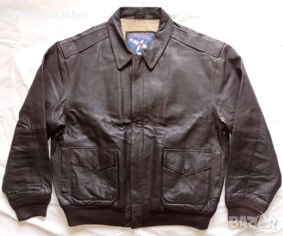 AIRBORNE американско оригинално пилотско кожено яке тип А-2, размер XL / 56