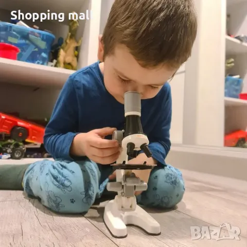 Учебен микроскоп за деца 100x / 400x / 1200x, снимка 6 - Образователни игри - 47984725