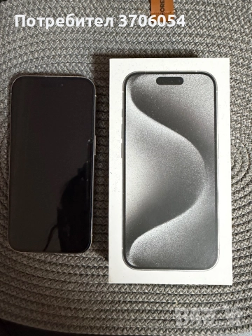 iPhone 15 pro white titanium 256 gb, снимка 2 - Други - 52968913