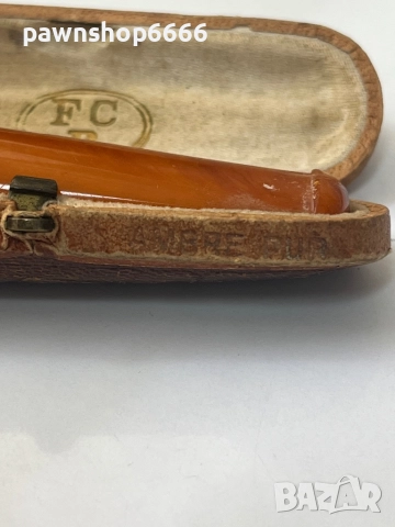 Стар кехлибарен държач за пури, снимка 8 - Антикварни и старинни предмети - 51640098