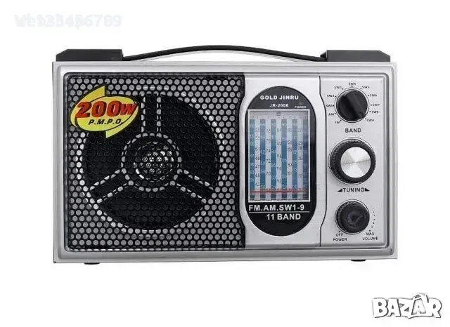 Многолентово радио GOLD JINRU JR - 2008 FM,TV, MW, SW, снимка 6 - Радиокасетофони, транзистори - 50796624
