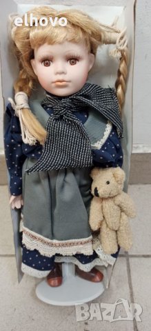 Порцеланова кукла 39см, снимка 1 - Кукли - 32606651