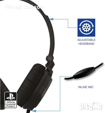 PRO4-10 Официално лицензирани стерео слушалки за игри - черни (PS4/PSVita, снимка 2 - Слушалки и портативни колонки - 42977612