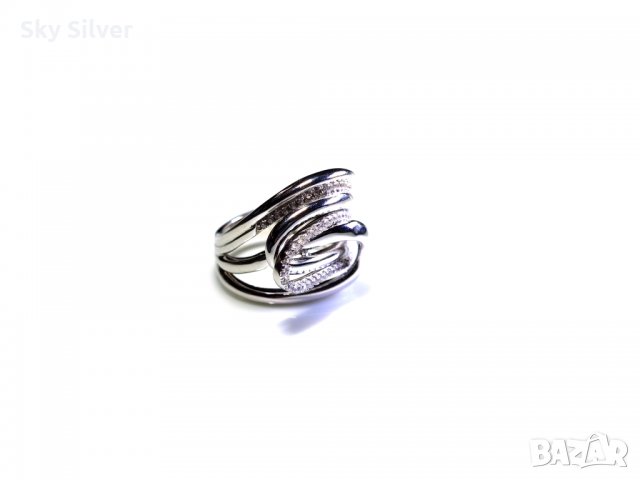 Сребърен пръстен Дария, снимка 2 - Пръстени - 32306307