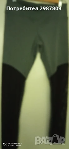 Дамски Спортен комплект 2 части Клин + Потник Сив / Черен размер М, снимка 7 - Спортни екипи - 50799921