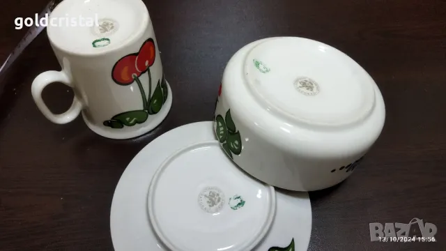 Стар български порцелан детски комплект , снимка 6 - Антикварни и старинни предмети - 47570128