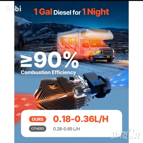 Суха Дизелова Печка 8KW за отопление, снимка 4 - Печки, фурни - 46412829