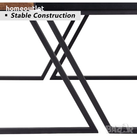 Декоративни маси с интересен дизайн (к-кт от 2 бр.) 10FJGSCT03BK, снимка 6 - Маси - 42086348