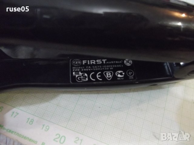 Преса за коса "FIRST - FA - 5675" работеща, снимка 3 - Преси за коса - 43870108