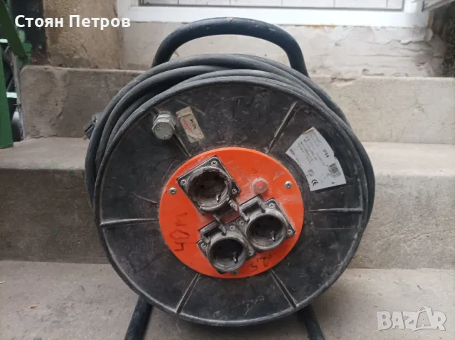 Макара удължител,разклонител 40 метра  3 x 2.5 мм², снимка 1