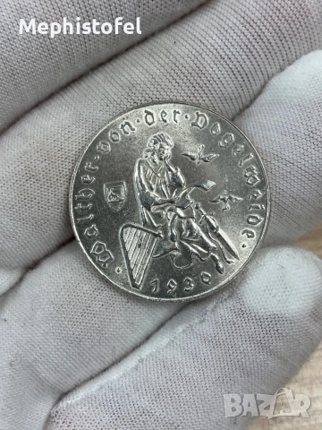 2 шилинга 1930 г, Австрия - сребърна монета, UNC