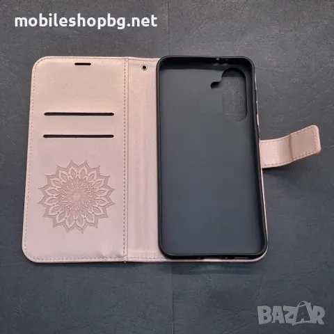 Samsung Galaxy A56/A36/A26 калъф розов с прегради и закопчаване , снимка 7 - Калъфи, кейсове - 49752460