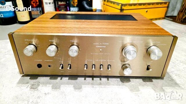 ONKYO A-7055 – Лимитирана Серия №107/200, Old Gold –Class A, снимка 2 - Ресийвъри, усилватели, смесителни пултове - 52587623