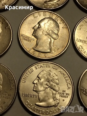 QUARTER DOLLAR 1965-2015 ., снимка 8 - Нумизматика и бонистика - 51161415