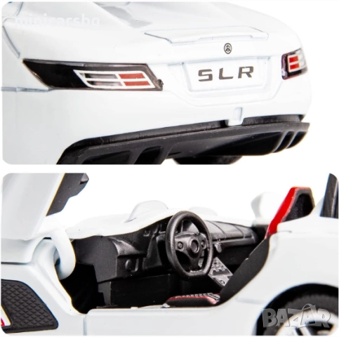 Метални коли: Mercedes-Benz SLR McLaren Stirling Moss, снимка 9 - Колекции - 50038509
