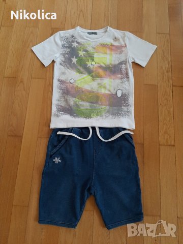 Детски дрешки: блузки GANT,Benetton и долнища Next,H&M за 10 г.момче:, снимка 1 - Детски комплекти - 28151620