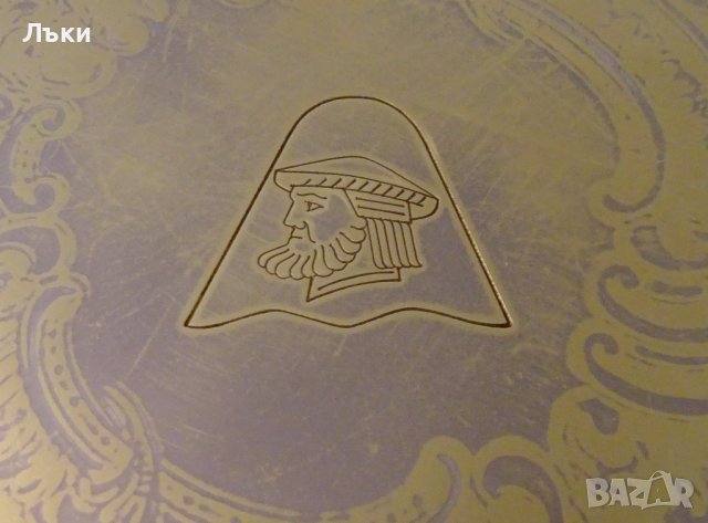 WMF посребрен поднос от бронз,барок. , снимка 5 - Антикварни и старинни предмети - 38068367