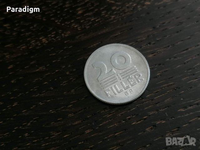 Монета - Унгария - 20 филера | 1974г., снимка 1 - Нумизматика и бонистика - 28343106