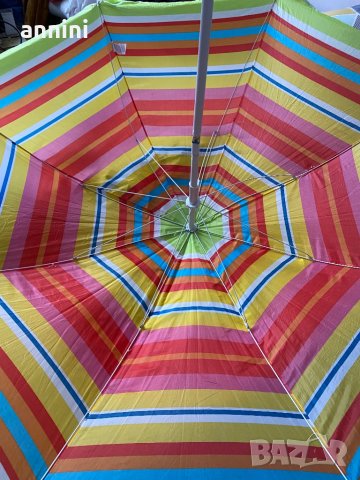 продавам плажен чадър  за двама  и  свредел за  закрепване, снимка 2 - Водни спортове - 37703147