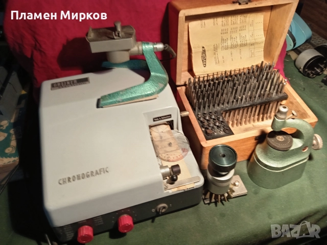 Швейцарски зъмбалък и хронограф GREINER, снимка 6 - Антикварни и старинни предмети - 52897071