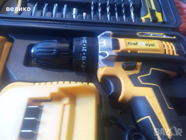 Продавам акумулаторен винтоверт+30 части, снимка 5 - Винтоверти - 52605676