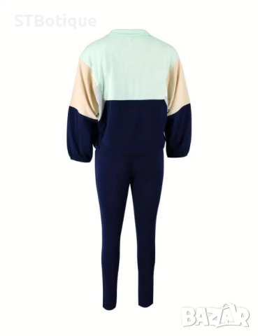 🌸 .Дамски Комплект – Цветна Блуза с Цип + Клин Висока Талия 🌸, снимка 3 - Спортни екипи - 51942132