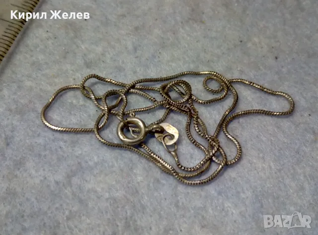 ИЗИСКАНО НЕЖНО СРЕБЪРНО КОЛИЕ СРЕБРО 925 ФИНА РЪЧНА БИЖУТЕРСКА АРТ ИЗРАБОТКА 47591, снимка 2 - Колиета, медальони, синджири - 49757765