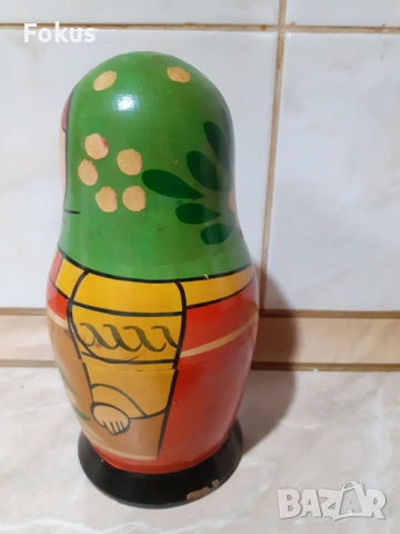 Стара руска матрьошка 4 ка, снимка 2 - Антикварни и старинни предмети - 53340673