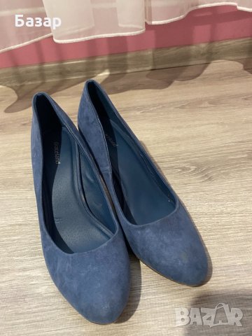 Токчета обувки на висок ток сини graceland, снимка 5 - Дамски обувки на ток - 34766995