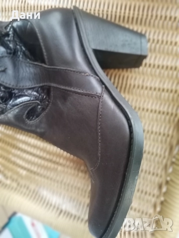 Дам.ботуши от ефектна естествена кожа, снимка 3 - Дамски боти - 52329518