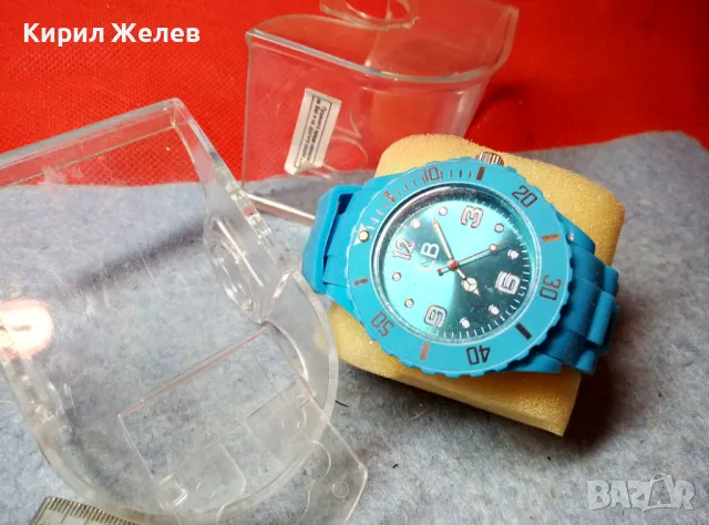 ЧИСТО НОВ ФЕШЪН МОДЕЛ КВАРЦОВ ЧАСОВНИК със СИЛИКОНОВА КАИШКА и КУТИЯ 47556, снимка 8 - Мъжки - 47656398