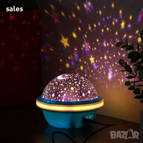 Нощна лампа - проектор на звездно небе, снимка 4 - Детски нощни лампи - 47713843