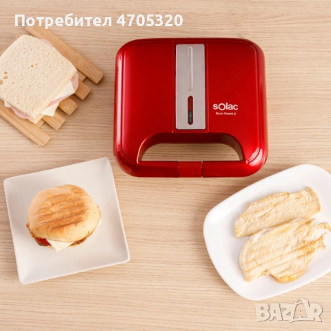Уред за сандвичи Solac Buon Sandwich II / Buon Panini II, снимка 6 - Тостери - 53109383