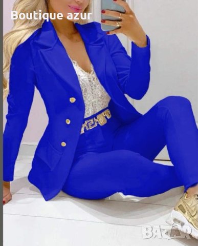 дамско елегантно сако и панталон в 4 цвята , снимка 8 - Комплекти - 44044932