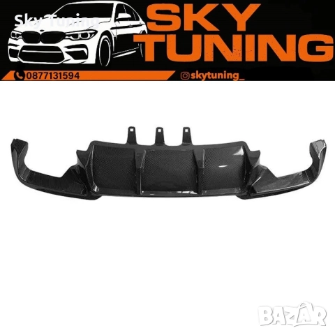 Bmw F10 Дифузьор Висок Клас черен гланц Бмв ф10 с щипки diffuser, снимка 2 - Аксесоари и консумативи - 51954140