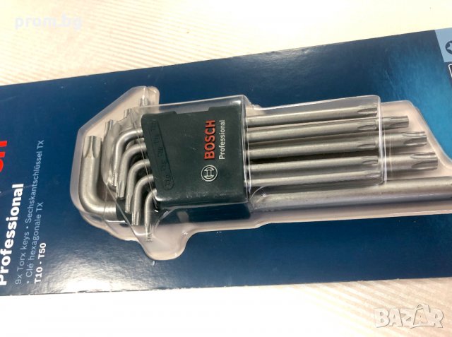 Bosch Professional Torx ключове, еврейска звезда лимбуси, шестостен, снимка 5 - Отвертки - 34585075