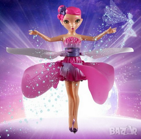 Лeтящa фeя кукла в розов цвят, снимка 2 - Кукли - 33198094