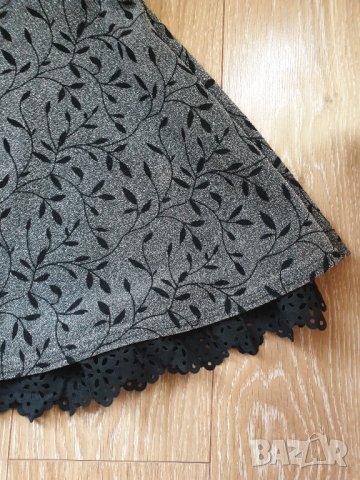 Официална рокля в сребристо и черно, снимка 5 - Детски рокли и поли - 43435114