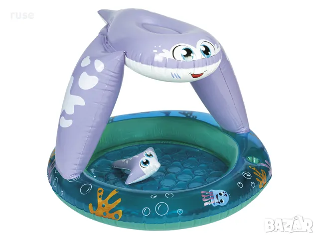НОВИ! Детски надуваем басейн със сенник Морска лисица, снимка 2 - Надуваеми играчки - 49073722