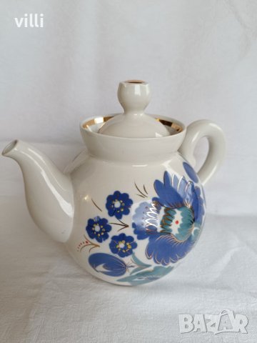 Порцеланов чайник - СССР, снимка 3 - Аксесоари за кухня - 43438433