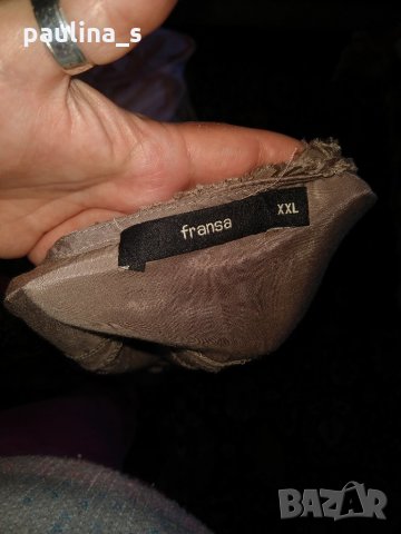 Два различни броя / Туника от пясъчна коприна, цвят нюд "Fransa" и "Vero Moda" / голям размер , снимка 6 - Туники - 28487778