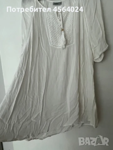 Дамска бяла риза, снимка 2 - Ризи - 51363892