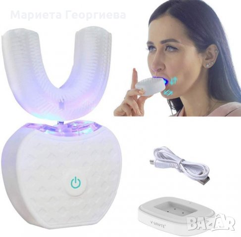 Избелваща ултравиолетова четка за зъби, избелване . 360 градуса, с USB, снимка 4 - Други - 26508413